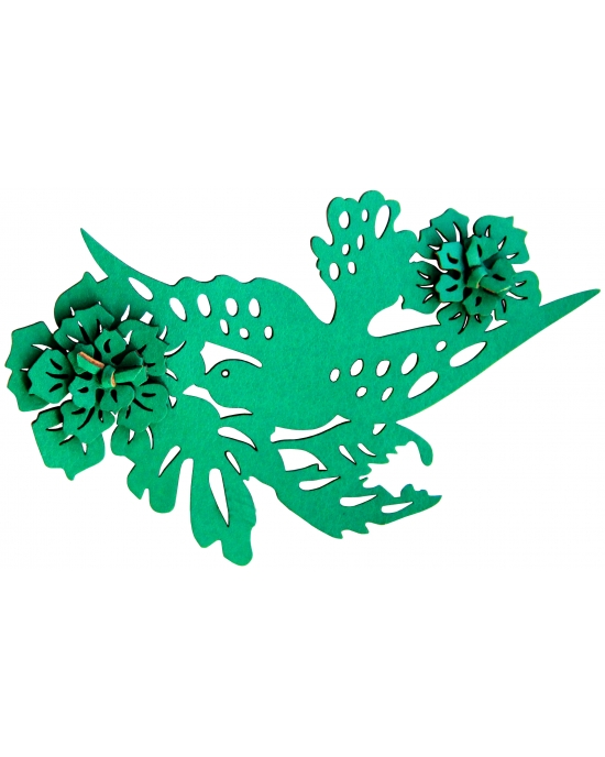 Brooch Flowerbirds B1118