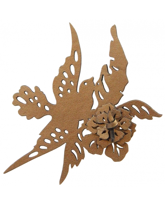 Brooch Flowerbirds B1103
