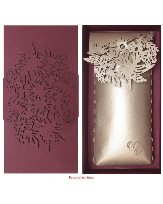 Eyeglass case Flower birds GC6