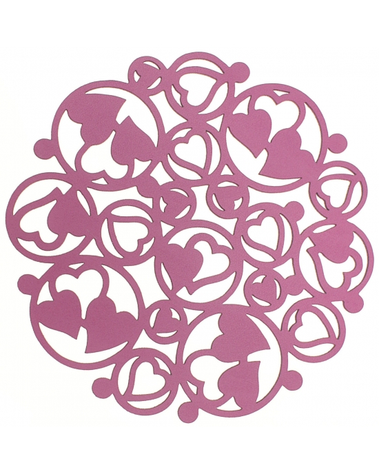 Table Mat/Coaster Heart TM268 (10cm-40cm)