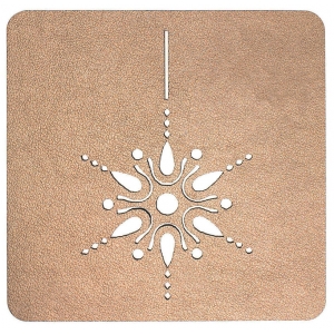Table Mat/Coaster Snowflake TM369 (10cm-40cm)