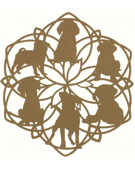 Table Mat/Coaster Dog TM54 (10cm-40cm)