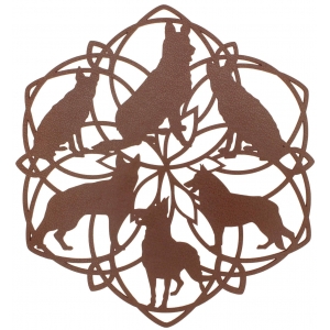 Table Mat/Coaster Dog TM52 (10cm-40cm)