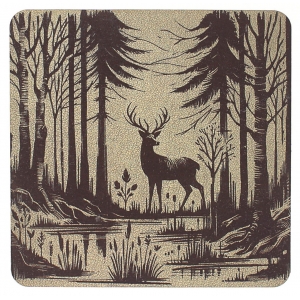 Table Mat/ Coaster Deer TM442 (10-40cm)