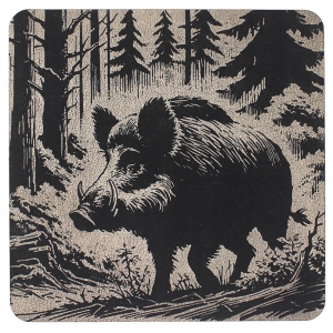Table Mat/ Coaster Wild Boar TM456 (10-40cm)