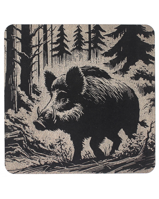 Table Mat/ Coaster Wild Boar TM456 (10-40cm)