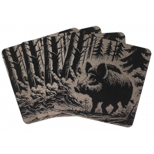 Table Mat/ Coaster Wild Boar TM456 (10-40cm)