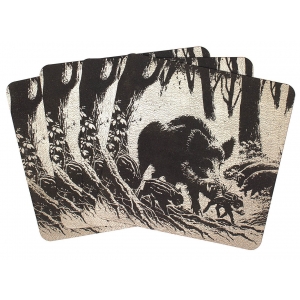 Table Mat/ Coaster Wild Boar TM458 (10-40cm)