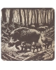 Table Mat/ Coaster Wild Boar TM460 (10-40cm)