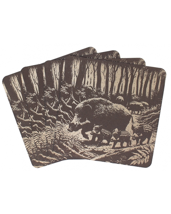 Table Mat/ Coaster Wild Boar TM460 (10-40cm)