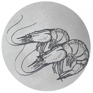 Table Mat/Coaster Shrimps TM210 (10-40cm)