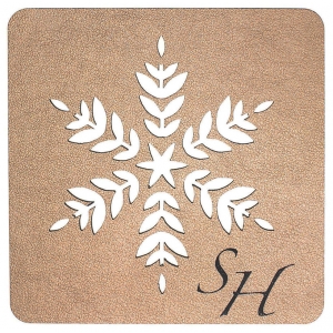 Table Mat/Coaster Snowflake TM366 (10cm-40cm)