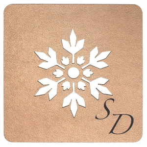 Table Mat/Coaster Snowflake TM367 (10cm-40cm)