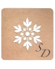 Table Mat/Coaster Snowflake TM367 (10cm-40cm)