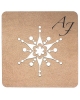 Table Mat/Coaster Snowflake TM368 (10cm-40cm)