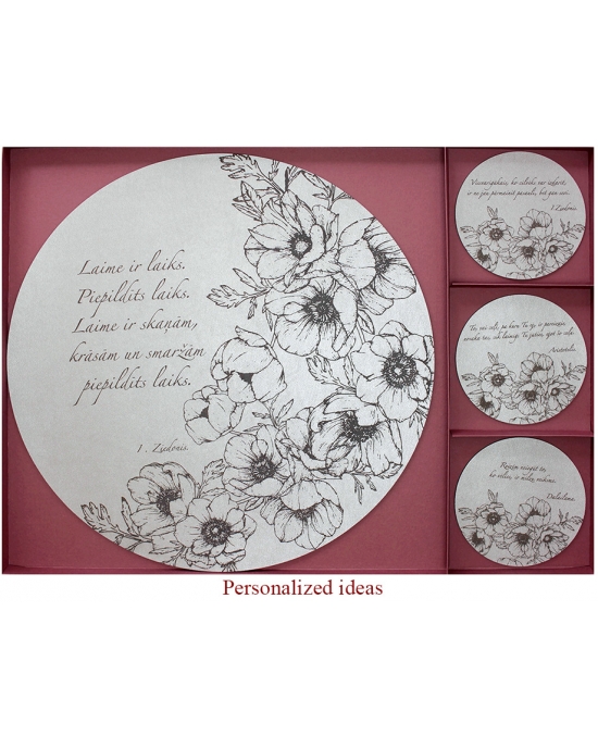 Table Mat/ Coaster Poppy TM182 (10-40cm)