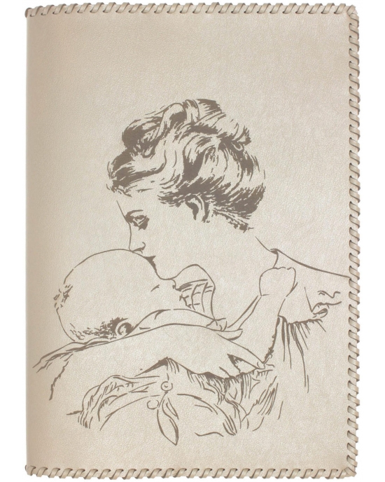 Motherhood passport cover Mother with baby MPC2