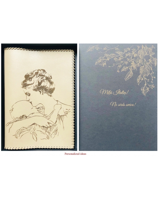 Motherhood passport cover Mother with baby MPC2