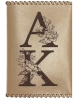 Passport cover Initials with flowers PC140
