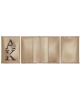 Passport cover Initials with flowers PC140
