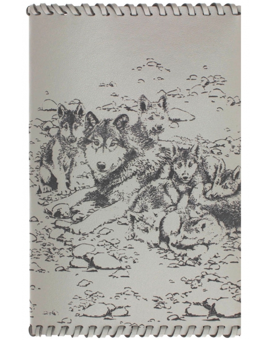Passport cover Wolf family PC24