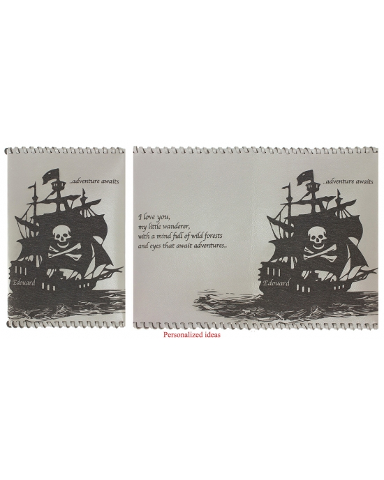 Passport cover Pirate Ship PC91