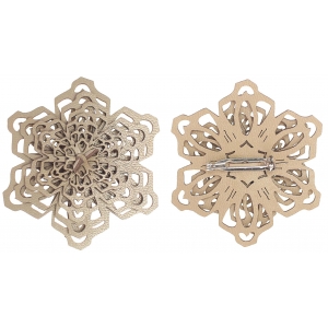 Brooch Snowflake B180