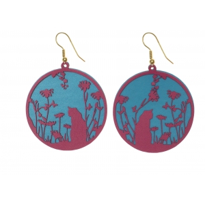 Earrings Cat E318