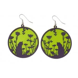 Earrings Cat E318