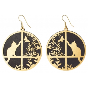 Earrings Cat E319