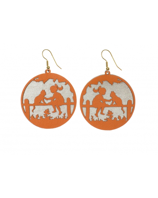 Earrings Cat E321