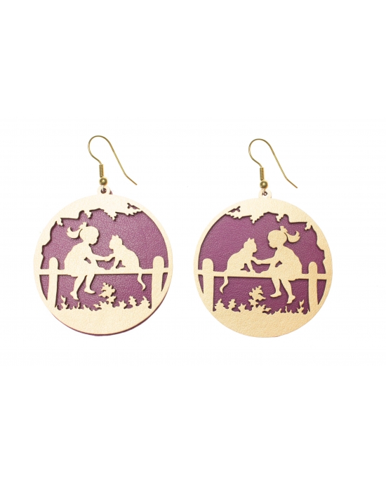Earrings Cat E321