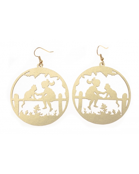 Earrings Cat E324