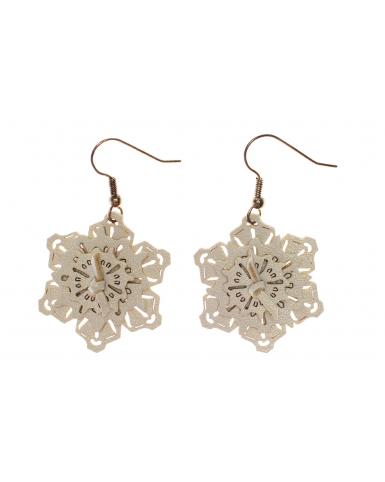 Earrings Snowflakes E317