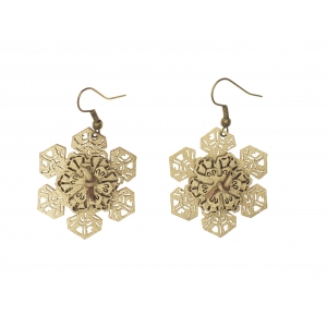 Earrings Snowflakes E289