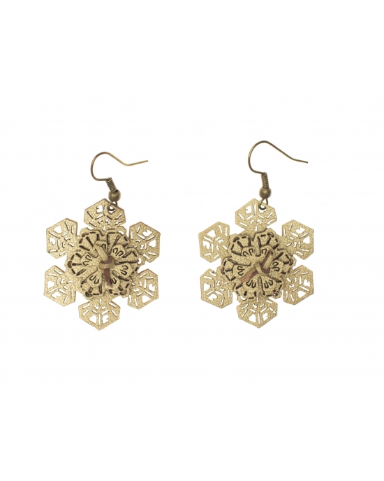 Earrings Snowflakes E289