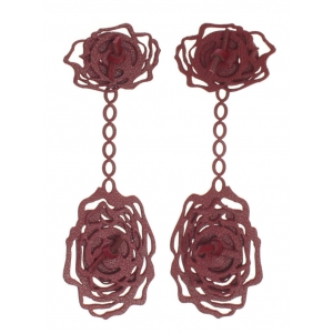 Earrings Cabbage E364