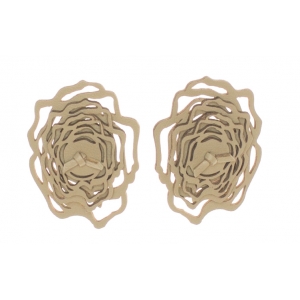 Earrings Cabbage E124