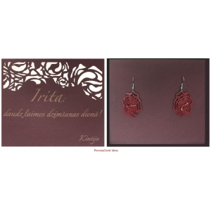 Earrings Cabbage E370