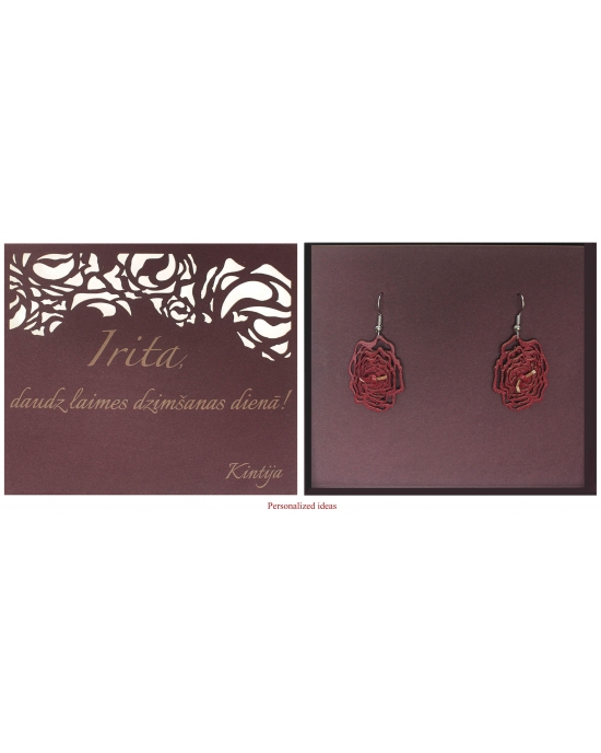 Earrings Cabbage E370