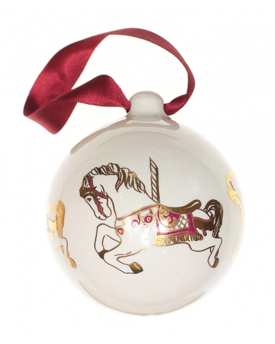 Christmas bauble Carousel horse (7,5cm)