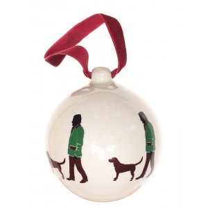 Christmas bauble Labrador and friend (7,5cm)