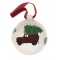 Christmas bauble Bringing home the Christmas tree (7,5cm)