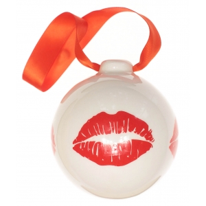 Christmas bauble Red lips (7,5cm)