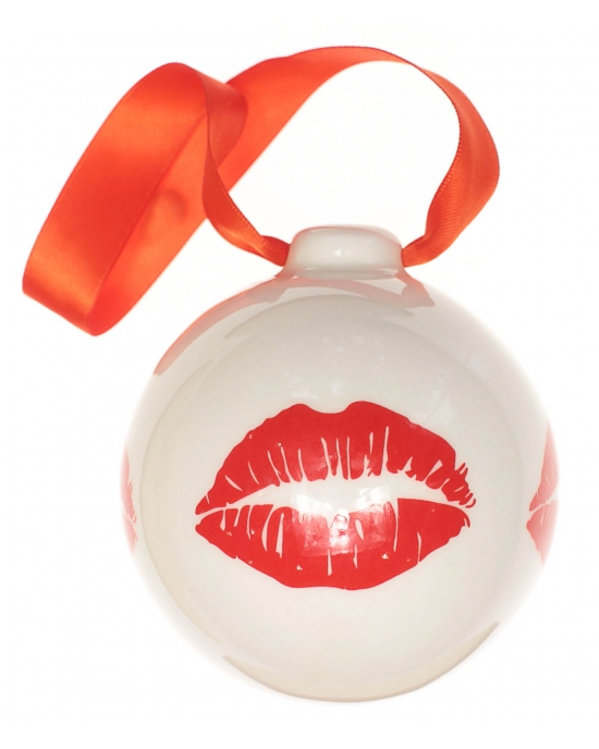 Christmas bauble Red lips (7,5cm)
