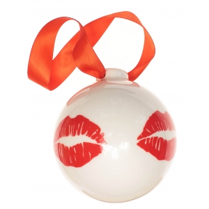 Christmas bauble Red lips (7,5cm)