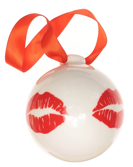 Christmas bauble Red lips (7,5cm)