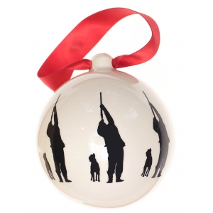 Christmas bauble Hunter and dog (7,5cm)
