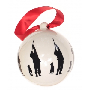 Christmas bauble Hunter and dog (7,5cm)