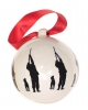 Christmas bauble Hunter and dog (7,5cm)